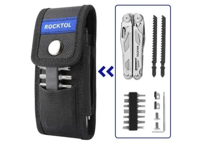 Мультитул Rocktol SK05 29-в-1 (нейлоновий чохол, біти, аксесуари) Фото 3